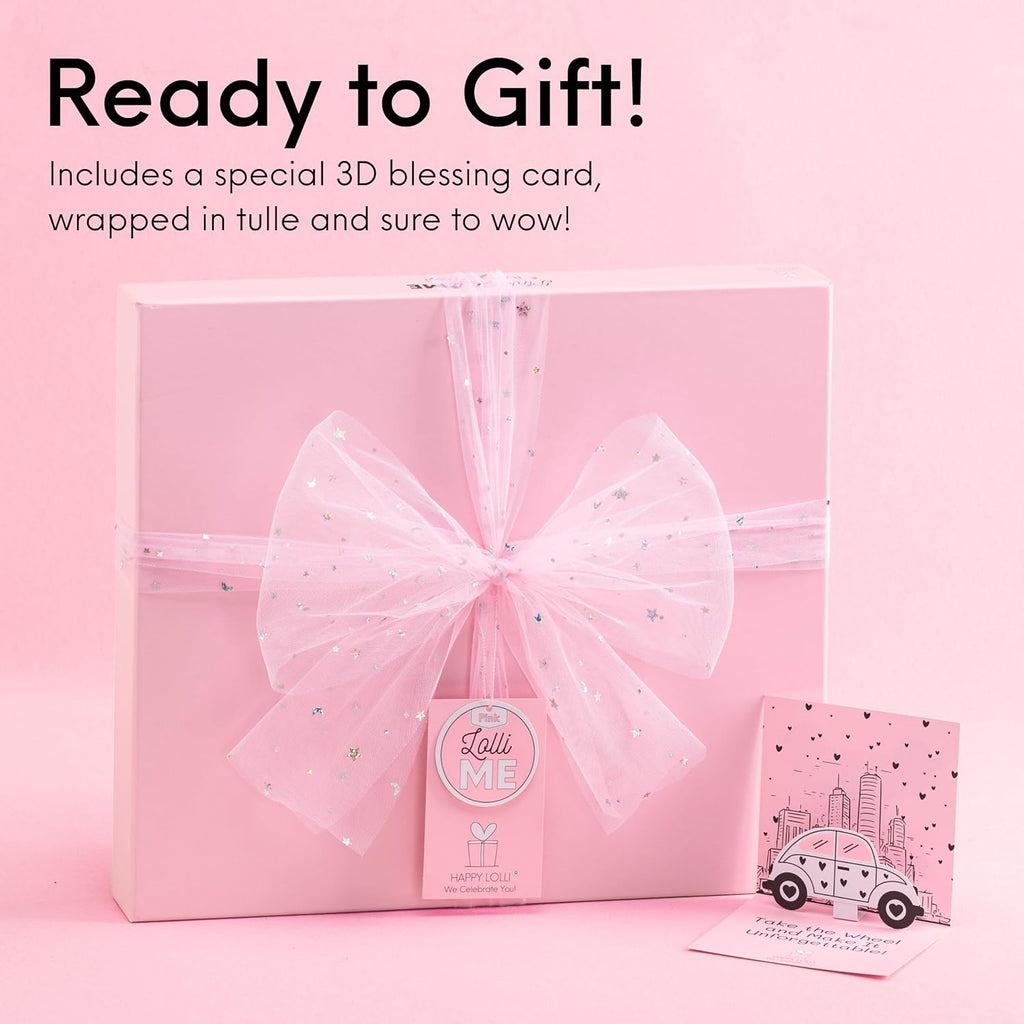 HAPPY LOLLI Pink LolliME - Kit de diario de bricolaje para adolescentes y niñas de 8 a 14 años, regalo de cumpleaños, juego de diario con cerradura de 300 piezas, artes y manualidades, álbum de recortes y diario creativo