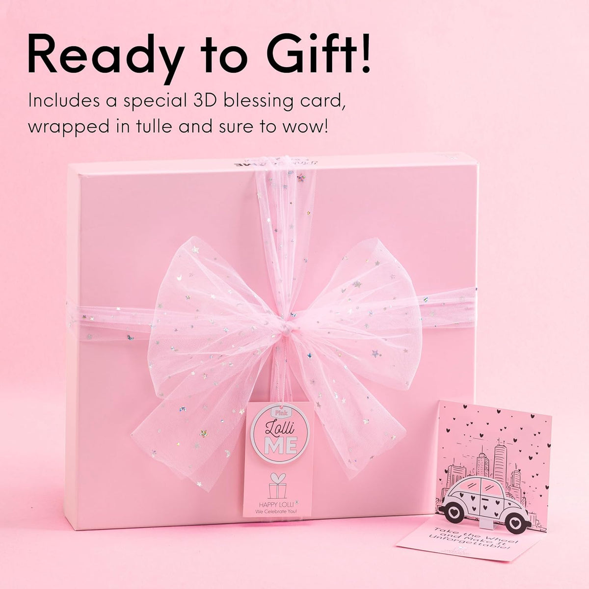 HAPPY LOLLI Pink LolliME - Kit de diario de bricolaje para adolescentes y niñas de 8 a 14 años, regalo de cumpleaños, juego de diario con cerradura de 300 piezas, artes y manualidades, álbum de recortes y diario creativo