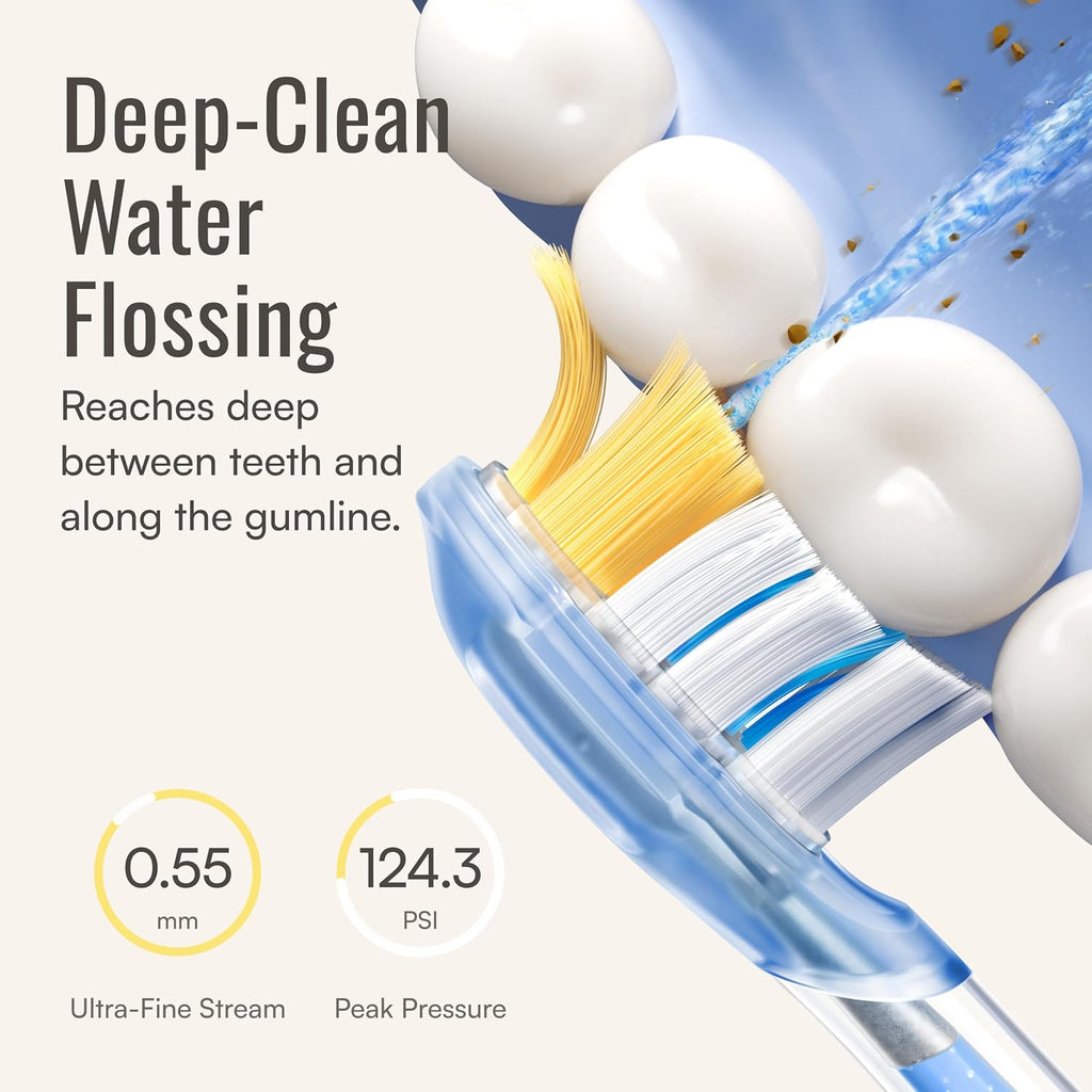 Soocas NEOS II SE - Cepillo de dientes eléctrico 2 en 1 con hilo dental de