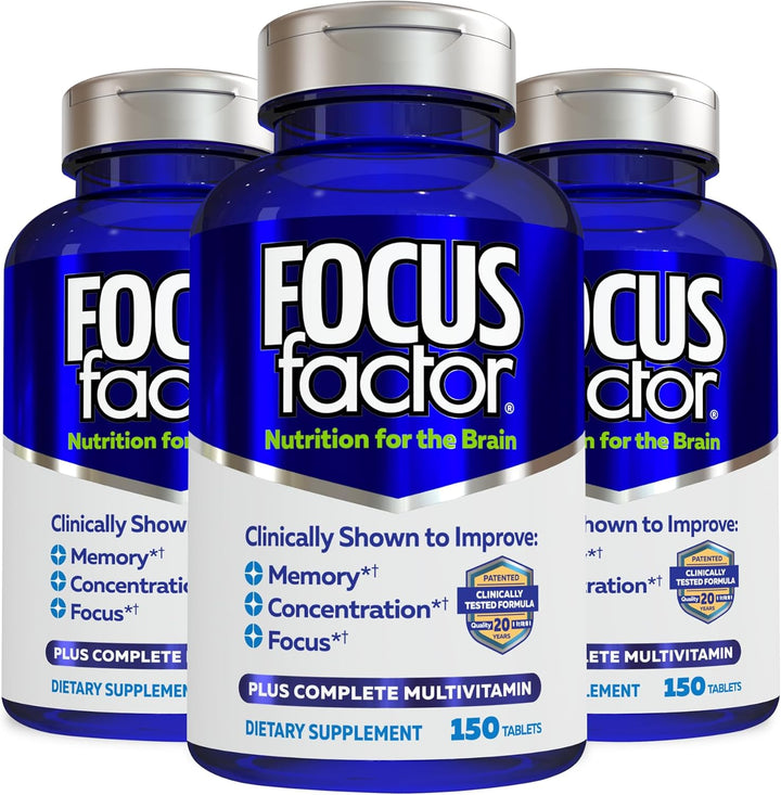 Focus Factor Nutrition for The Brain, Suplemento cerebral mejorado...
