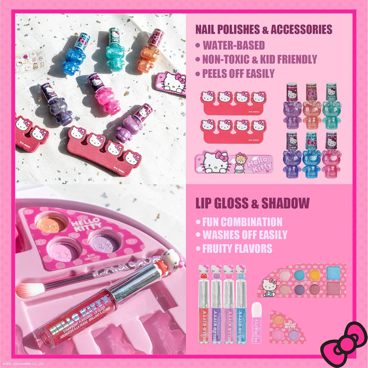 Set de Maquillaje Iluminado Hello Kitty para Niñas de Townley Girl,...