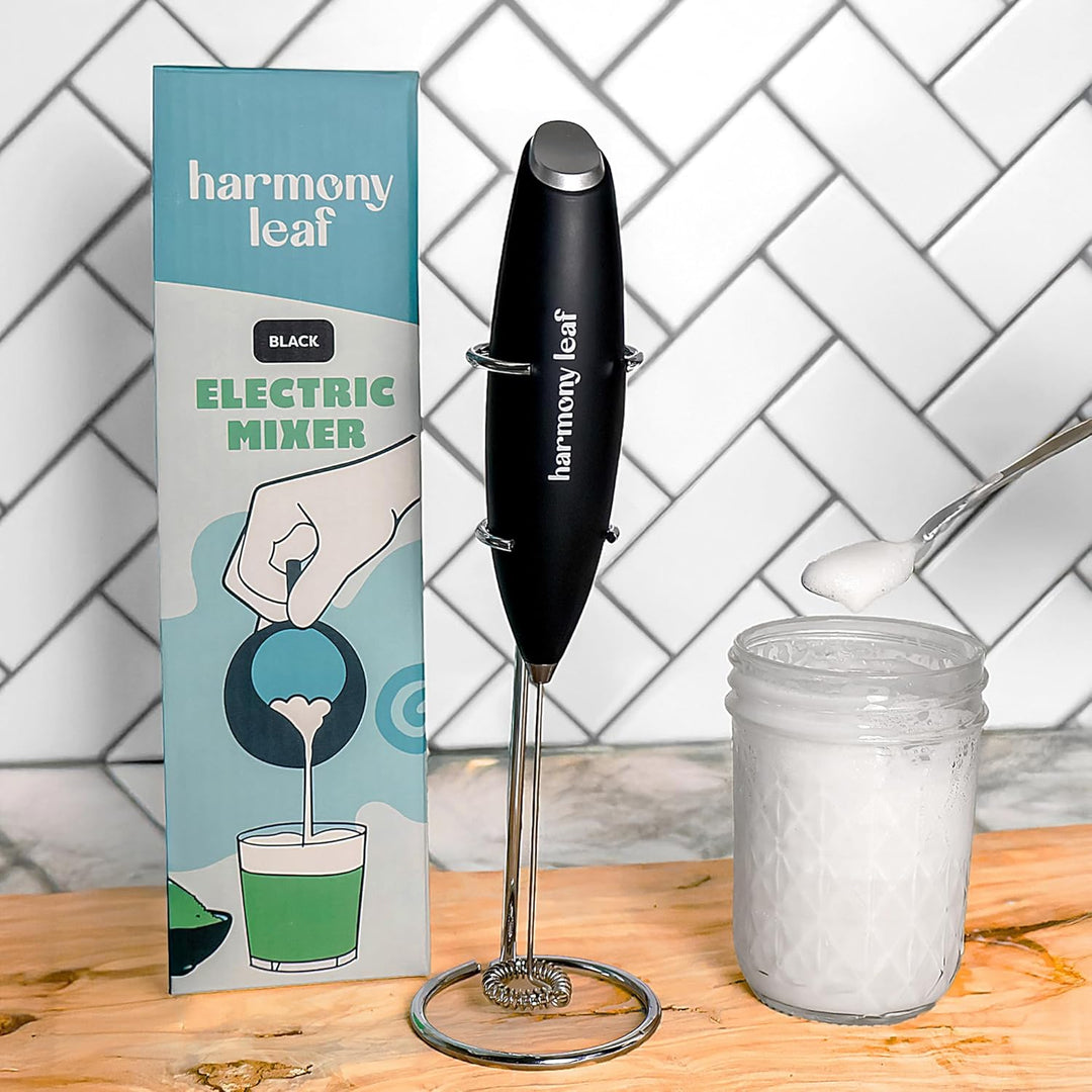 Harmony Leaf Espumador de leche de mano mezclador