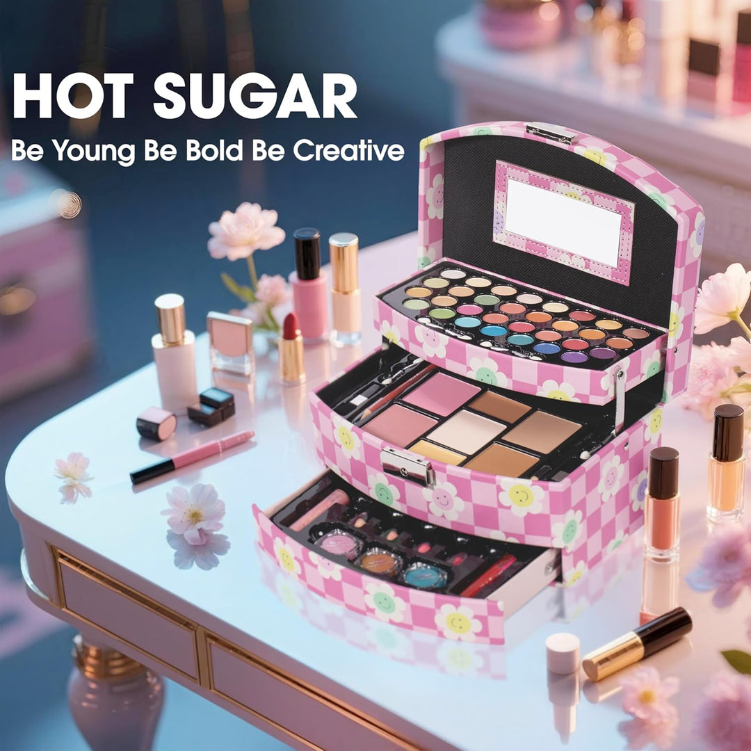 Kit de maquillaje para niñas Hot Sugar para regalo de cumpleaños, s...