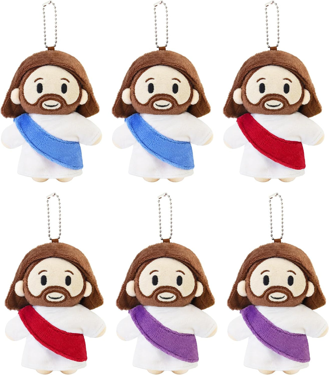 Tiralia Juego de 6 piezas de peluche de Jesús, decoraciones de igle...