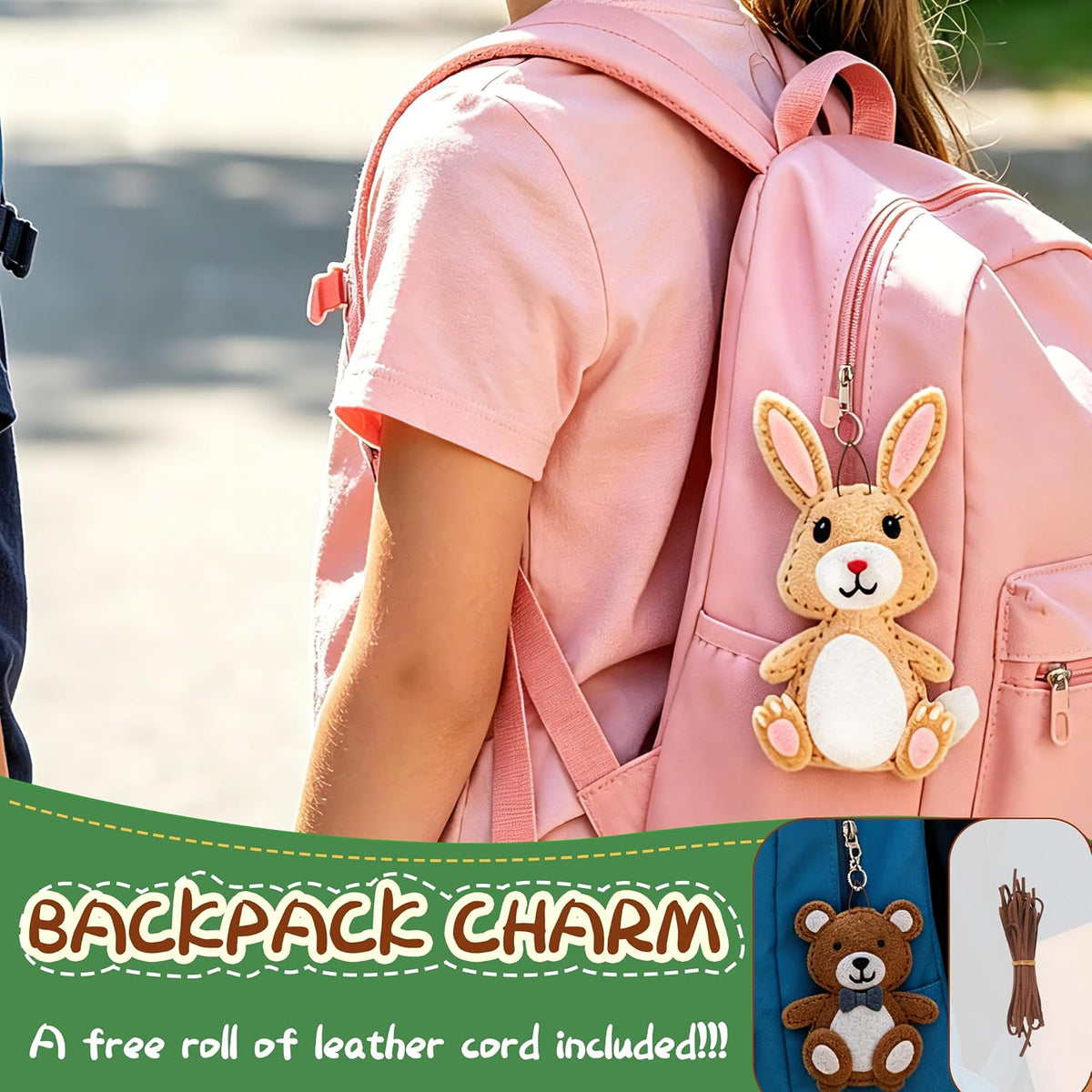GOASION Kit de costura para niños, kit de costura de animales de la selva