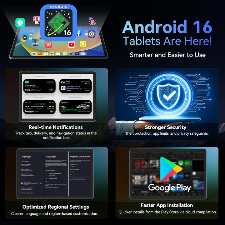 Tablet 2026 La primera tableta Android 16 del mundo con Gemini AI,...