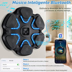 Máquina de Boxeo Musical para Niños, Entrenador de Golpes Montado en Pared con Bluetooth y Guantes de Boxeo, Juguete de Boxeo para Niños y Niñas de 3 4 5 6 7 8 9 10 11 12+ Años