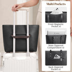 S-ZONE Bolsa de mano para mujer, bolsos de trabajo, bolsos de mano, correa