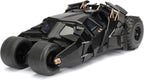 Jada Toys DC Comics 2008 El Caballero Oscuro Batimóvil con figura de Batman, vehículo coleccionable de metal fundido a escala 1:24, niños, metales, 2008, multicolor estándar