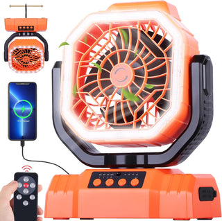 AVV Ventilador Recargable Portátil para Camping de Alta Velocidad d...