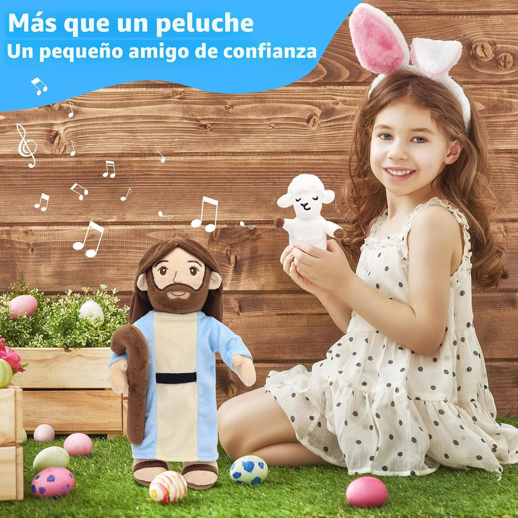 Muñeco de peluche Good Shepherd Jesus - Juguete de peluche de cordero que