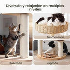 Zonoria - Torre de árbol para gatos grandes, condominio para gatos de