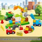 Bloques de construcción para edades de 3, 4 y 5 años, juguete STEM con