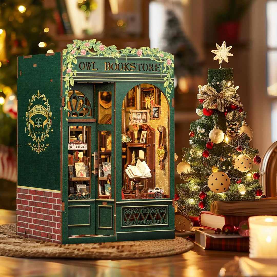 CUTEBEE Kit de Rincón del Libro - Kit de Casa en Miniatura
