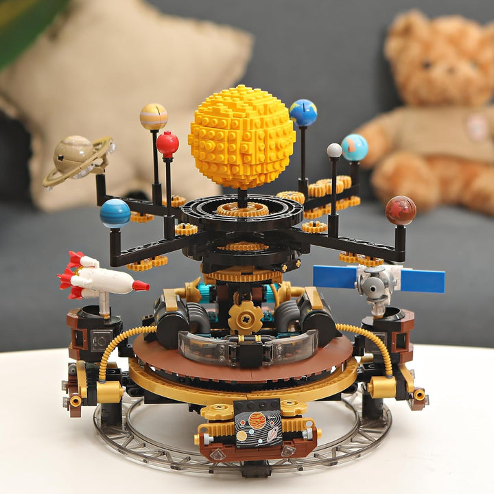 Juego de planetas de bloques de construcción del sistema
