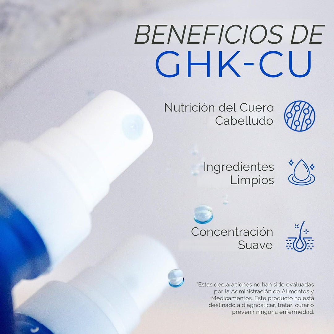 Neurogan GHK-Cu Suero de Péptidos de Cobre para Cabello y Cuero Cab...