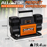 ALL-TOP Compresor de Aire de 12V con Panel de Control LCD para Pree...