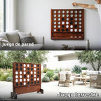 SPORT BEATS Juego gigante de madera 4 en una fila para conectar 2.7 pies