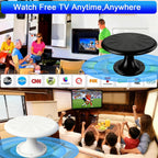 Antena de TV RV para cámper, antena de RV montada en el techo al aire libre, negro XL