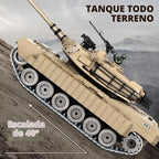 1:18 RC Tank que dispara BBS, 2.4G Metal M1A2 Abrams modelo de tanque de control remoto, juguete militar con humo, luces, sonido y retroceso, vehículo militar RC para más de 8 años