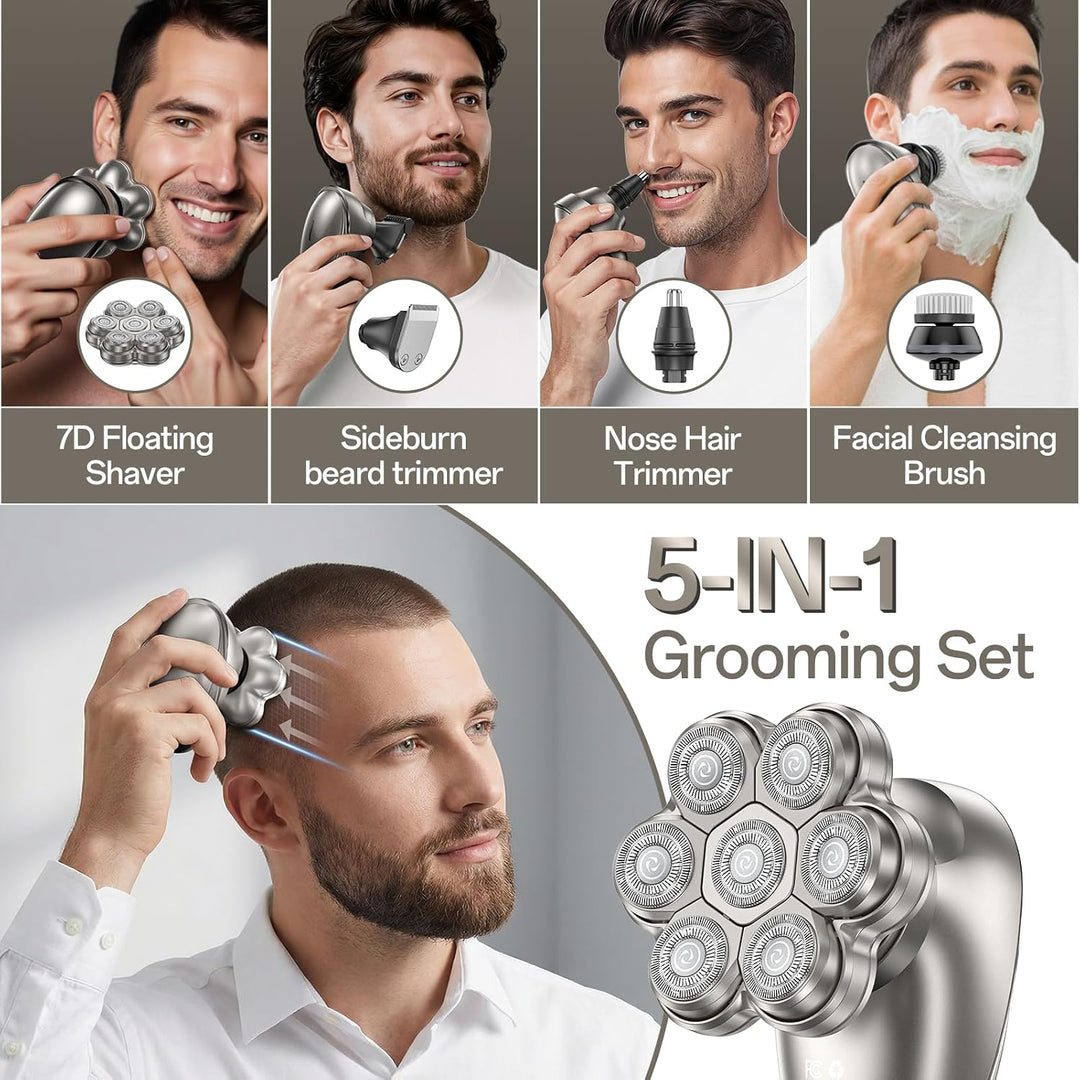 Afeitadoras de cabeza para hombres calvos, maquinilla de afeitar el...