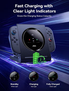 JSAUX 5-en-1 carga Dock para interruptor 2 Pro Controller & interruptor 1/2 JoyPads