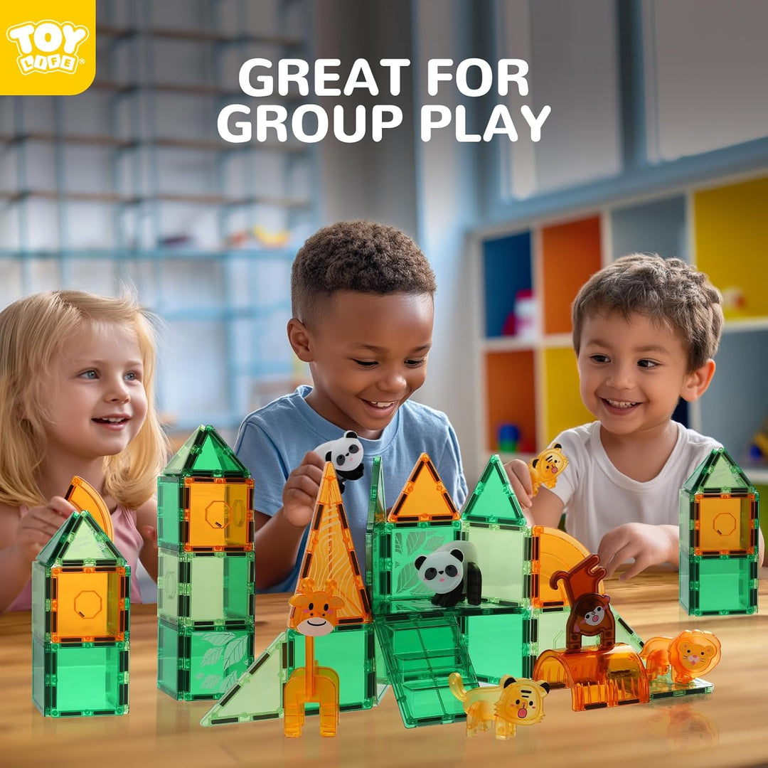 TOY Life Azulejos Magnéticos para Niños Pequeños de 3-5 Años, 56 Pi...