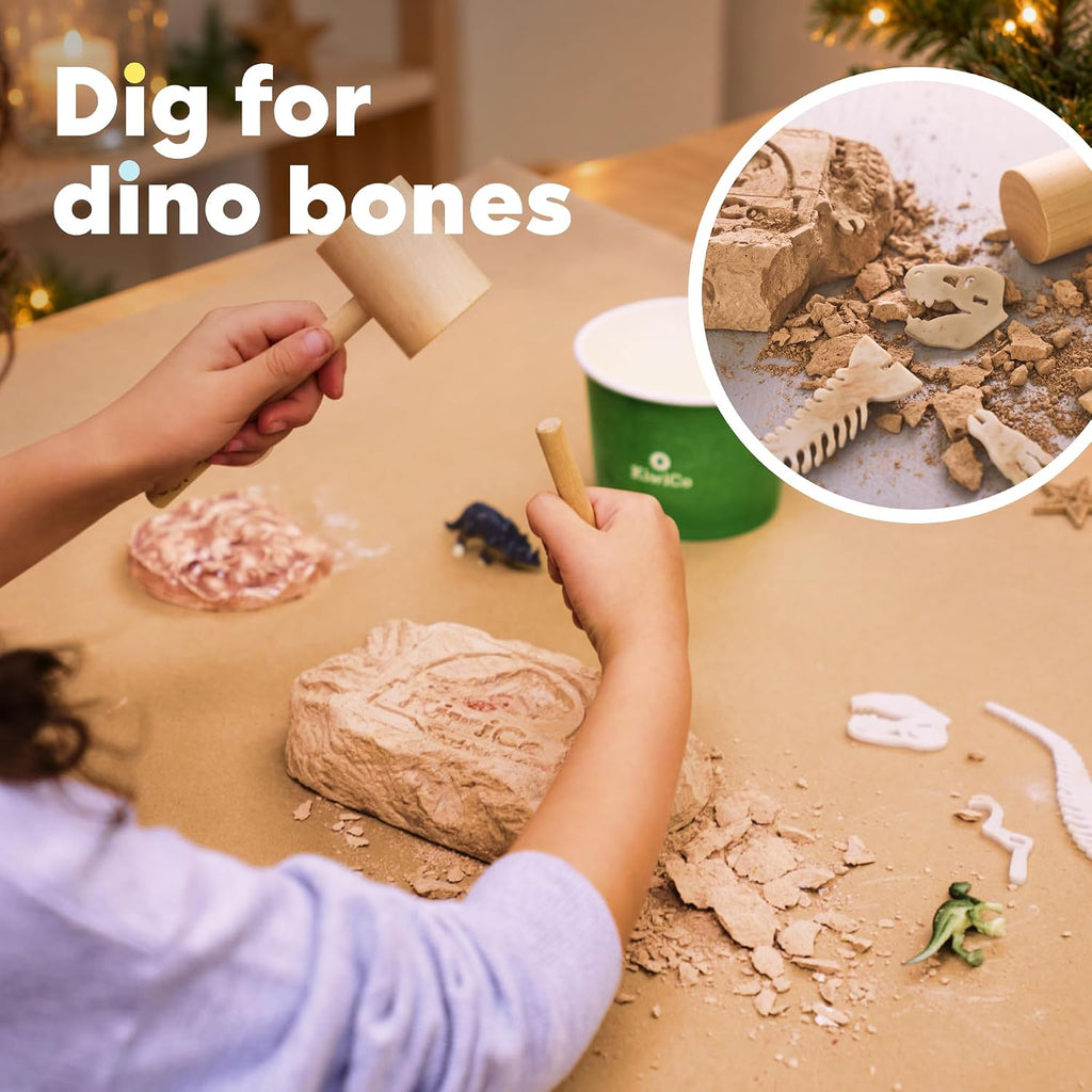KiwiCo Dinosaur Fossil Dig Kit - Juguete de paleontología de esqueleto, para edades 6+