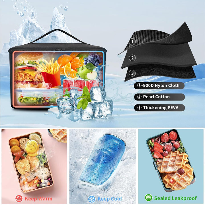 BERTASCHE Mochila de Almuerzo, Mochila para Laptop de 15.6 pulgadas...