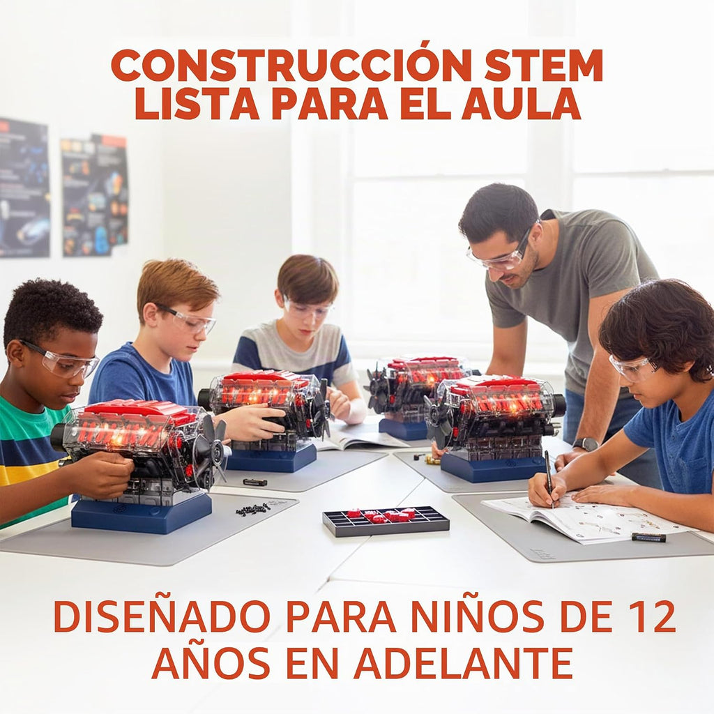Playz Large V8 Engine Model Kit Build tu Own Mini V8 Engine kit ese Runs