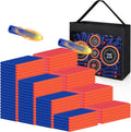 Dardos Balas de Repuesto Compatibles con Pistolas Nerf, 1000 Piezas de Dardos de Espuma Compatibles con Fiesta Nerf con Bolsa de Malla Portátil con Diana para Práctica de Tiro