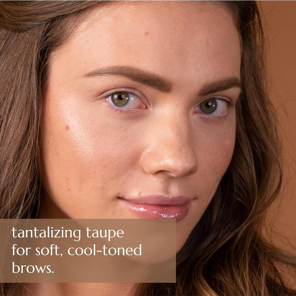 Lápiz delineador para cejas con de color con cepillo, Tentador gris pardo