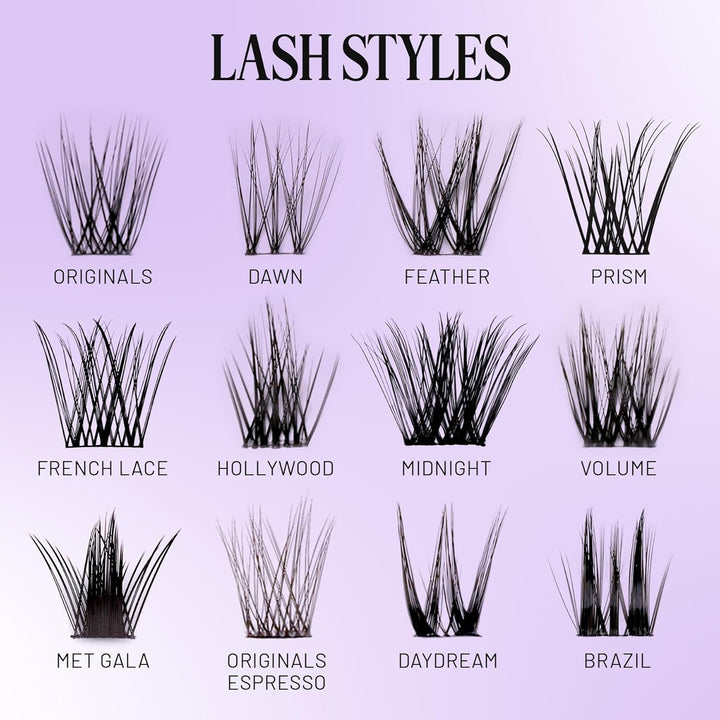 Lilac St - Originals Clústeres de Pestañas Postizas Naturales (10 m...