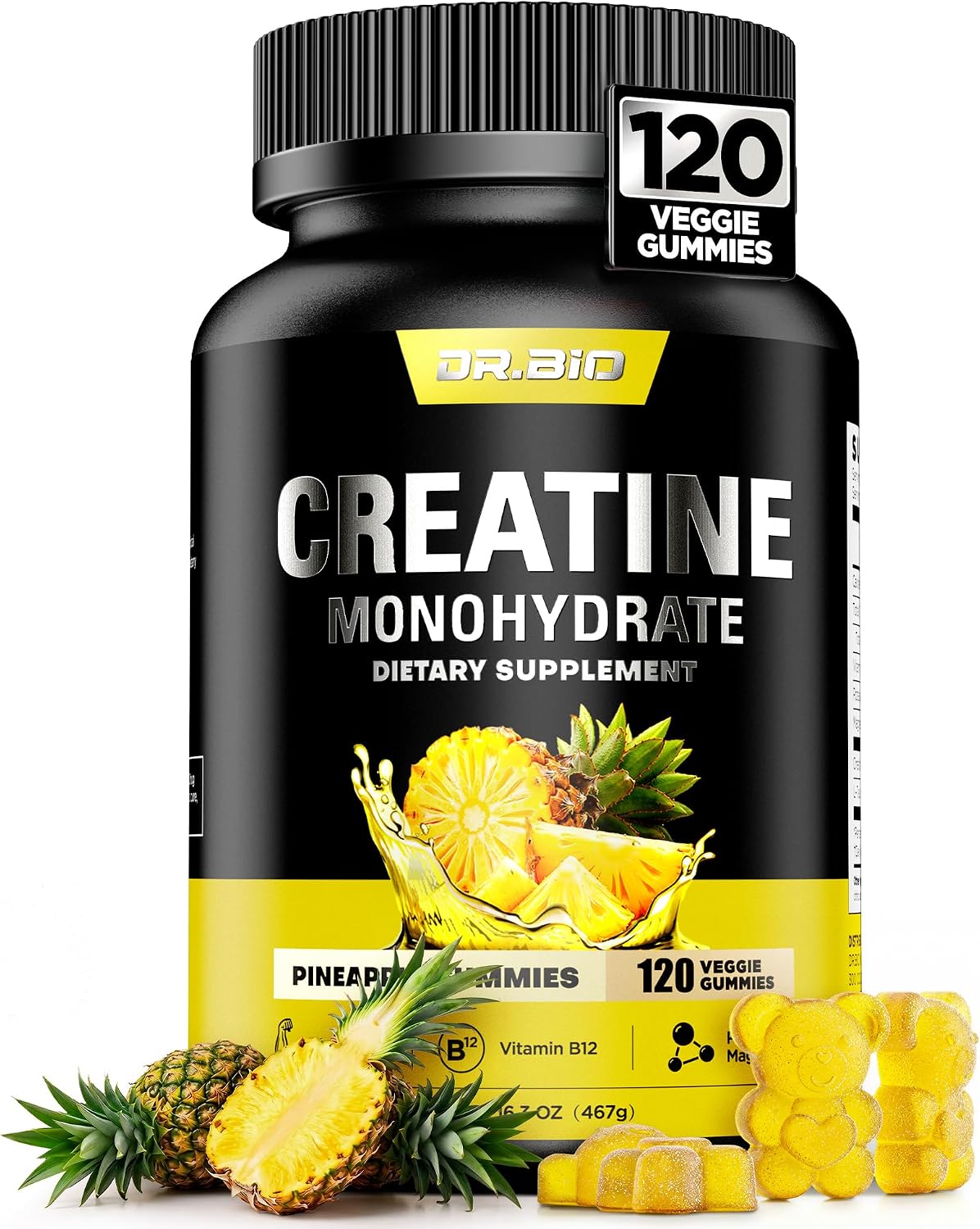 Instant Boost - Gomitas de monohidrato de creatina, fórmula complej...