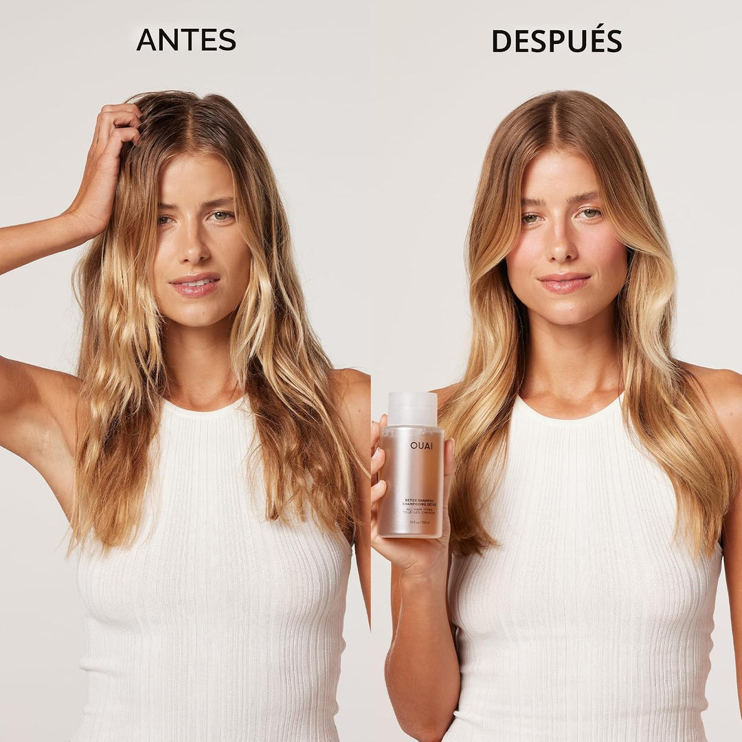 OUAI Champú Detox - Champú aclarante para eliminar acumulación, suc...