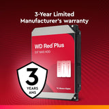 Western Digital - Disco duro interno WD Red Plus para sistema NAS d...