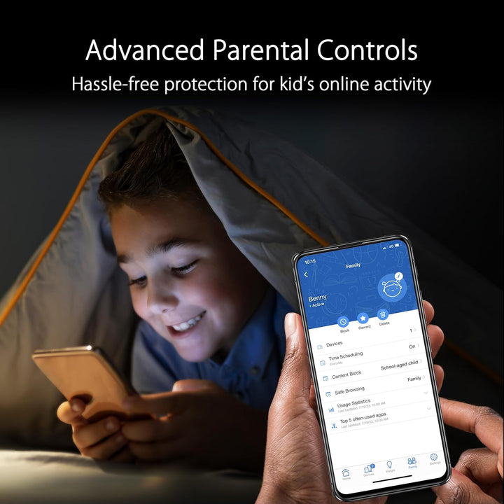 ASUS ZenWiFi Sistema WiFi 6E de malla de tres bandas para todo el h...