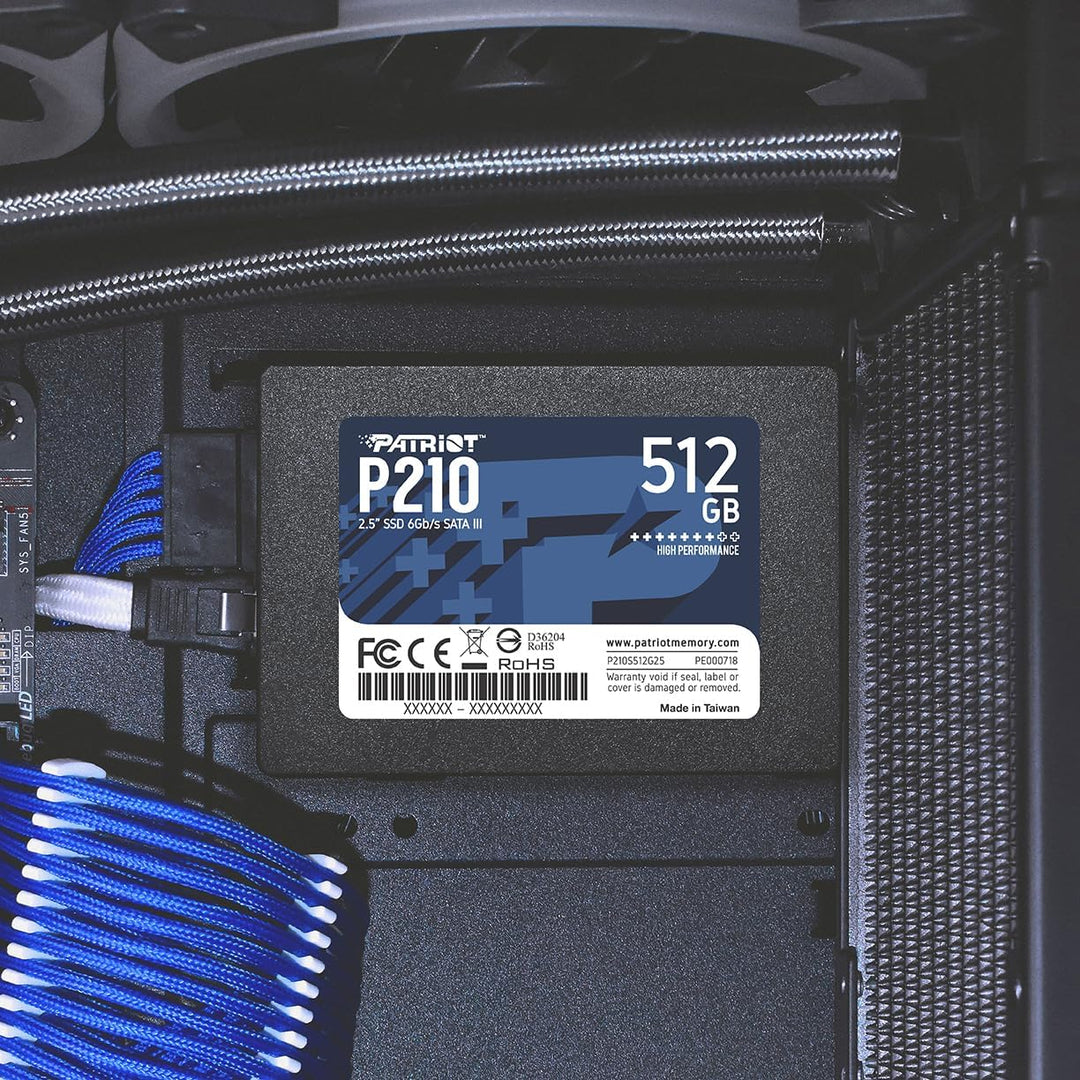Patriot P210 512GB Unidad SSD Interna - SATA 3 2.5" - Unidad de...