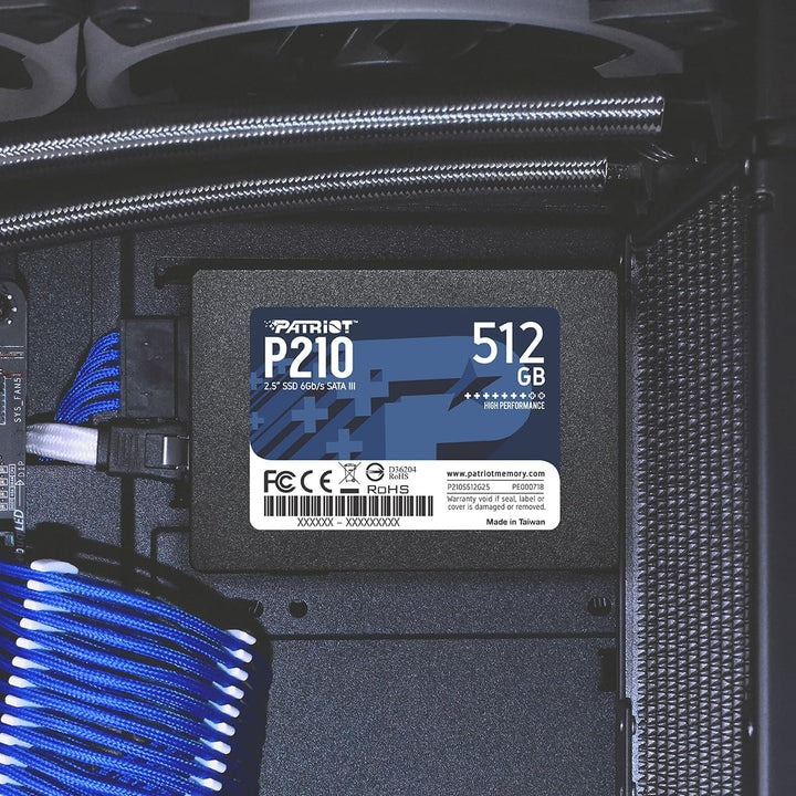 Patriot P210 512GB Unidad SSD Interna - SATA 3 2.5" - Unidad de...