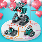 IQKidz APP/Kits de construcción STEM de control remoto para niños de 8 a 12 años - Juguetes de automóvil robot 3 en 1, 440 proyectos educativos de ciencia, ideas de regalo para niños y niñas