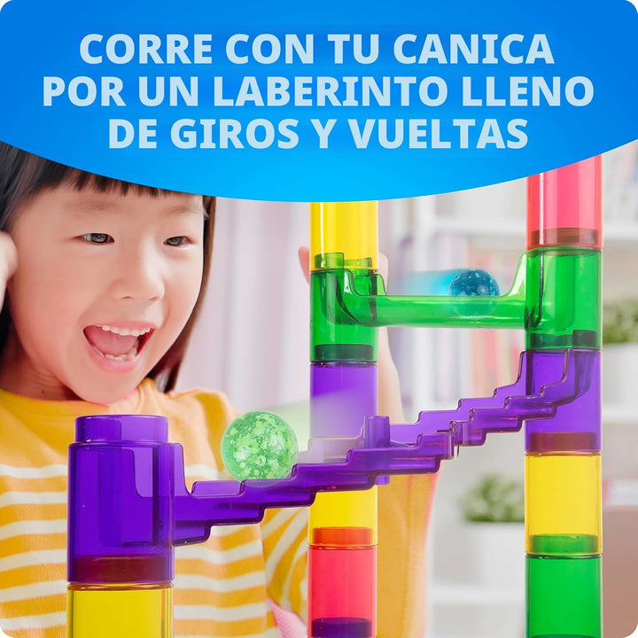 NATIONAL GEOGRAPHIC Glowing Marble Run - Juego de construcción con...