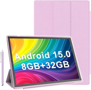 Tableta de 10 pulgadas Android 14 con estuche y lápiz táctil, 6GB R...