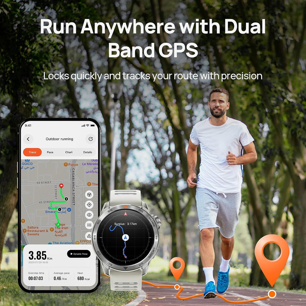Mibro GS Pro2 - Reloj inteligente GPS de 1.890 in con doble banda GNSS y