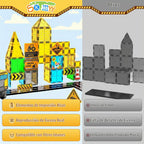 SKTMYY Azulejos magnéticos para niños, juguetes de construcción con grúa