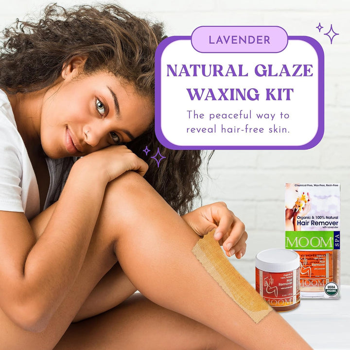 MOOM - Kit de cera de esmalte con lavanda, kit de cera de azúcar en...