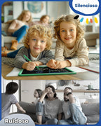 Tableta de escritura LCD de 12 pulgadas para niños de 3 años - Almohadilla de dibujo electrónica y tablero de garabatos como regalos educativos de cumpleaños para niñas y niños (verde)