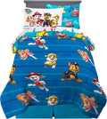 Paw Patrol Ropa de Cama para Niños Edredón y Juego de Sábanas Súper Suave con Funda, 5 Piezas Tamaño Twin, (100% Producto Oficialmente Licenciado de Nickelodeon) Por Franco