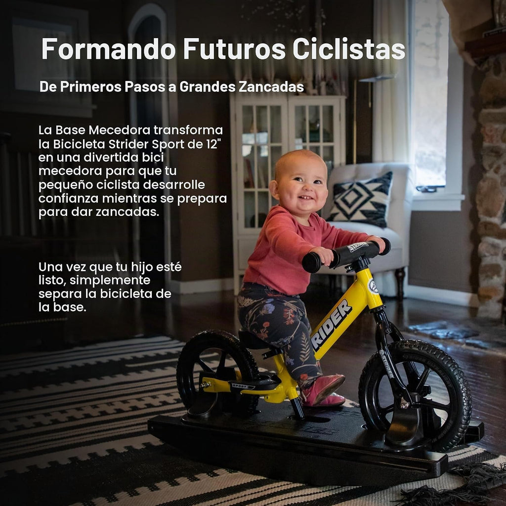 Bicicleta mecedora 2 en 1 Strider Sport, 6 meses–4 años, Amarillo