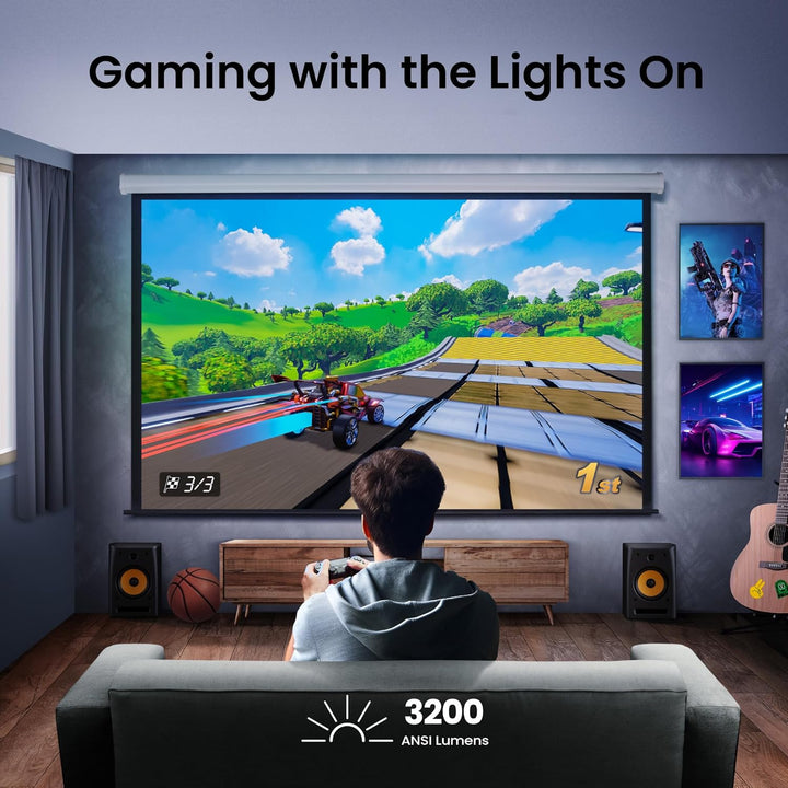 BenQ TK710 - Proyector láser 4K de 3200 lúmenes para películas y ju...