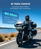 ASMAX Auriculares Bluetooth para motocicleta F1s con control de voz